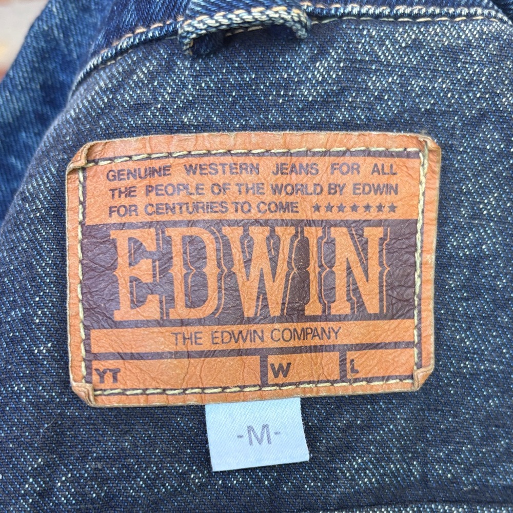 Edwin Blue Trucker Denim Jean Jacket Japanese - Picture 8 of 9